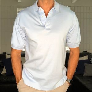 Land’s End Polo Shirt Baby Blue Small